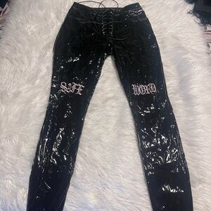 Dolls kill widow Safe Word vinyl pants